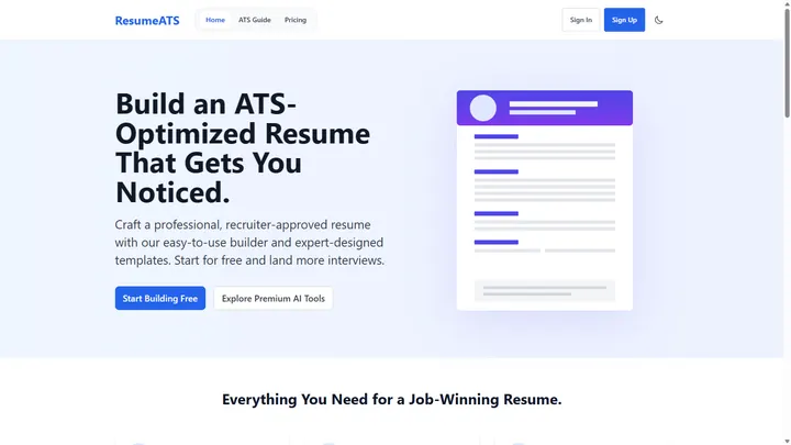 ResumeATS.cv preview