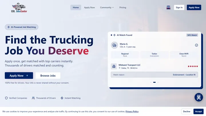 CDL Jobs Center preview